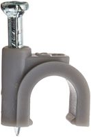 Polyethylene Nail Clip, 0.315" Width, 0.453" Height, Grey