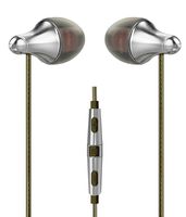 Echobox Finder HiFi in-Ear Earphones Wired Earbuds - High Resolution Stereo Headphone, Solid Titanium Housings, Tangle Free Cable, Volume Control with Microphone (iOS)