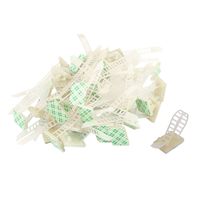 uxcell Plastic Self-Adhesive ATC-17 Adjustable Cable Fixing Clip Holder 48Pcs