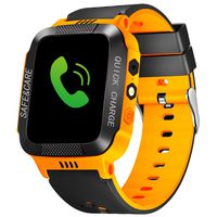 cjc Kids Smart Watch Phone, Waterproof Children GPS Tracker Safety SmartWatch 3-12 Year Old Girls Boys Toys Gift SOS Call Pedometer Camera Touch Screen Game Bracelet - Orange