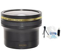 Ultrapro 55mm Xit 0.14x Super Wide HD Fisheye Lens. for The Sony FDR-AX53 4K Ultra HD Handycam Camcorder Bonus Included: Mini Tripod, Cleaning Kit, LCD Camera Screen Protector
