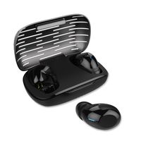 MEES F2 Black True Wireless Earbuds Sports, Bluetooth 5.0 Headphones Waterproof IPX7, Richer Bass HiFi 3D Stereo in-Ear Earphones w/Mic, 3-4 Hours Playback Time, Noise Cancelling Headsets