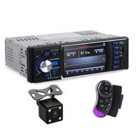 CarThree Car Stereo MP5 Player 4.1 inch TFT 1080P Single Din MP3 MP4 Player, Car Radio Support Backup Camera Bluetooth FM USB AUX TF Mirror Link