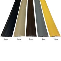 Electriduct Medium Plastic Flexible Floor Cord Cover Cable Protector and Wire Concealer - Includes Double Sided Tape - 10 Feet - Gray