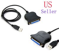 FYL USB 2.0 to 25 Pin RS232 DB25 Female Parallel Printer IEEE Cable Lead Adapter