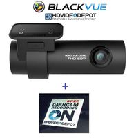 BlackVue DR750S-1CH 64GB, Car Black Box/Car DVR Recorder, Built-in Wi-Fi, Cloud, 1080p Full HD, 60FPS, G Sensor, GPS, 64GB SD Card + HDVD Warning Sign Included