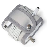 Cord Wrap For MacBook Power Adapter | Snap Away Your Macbook Charger and Cable For the Ultimate in Tidiness | Made of Super Strong Washable Neoprene | Gray | Made by G.U.S of San Francisco