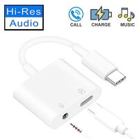 Type-C/USB-C Headphone Adapter Type c/USB c to 3.5mm Headphone Aux Audio and Charger Support Call Volume Control C-Type Charger USB-C to 3.5mm Adapter for Google Pixel 3 XL/3/2/ 2 XL,Samsung S10/9+/8