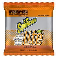 Sqwincher Lite Powder Pack, No Artificial Flavors, Additives or Colors, 3 gal, 60 gal Case Yield, Orange 016851-OR (Pack of 20)