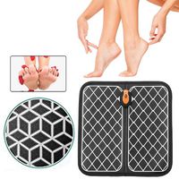 YLOVOW EMS Foot Massager, USB Rechargeable Folding Portable Electric Massage Mat With15 Intensity Levels, Electronic Muscle Stimulatior Feet Massage