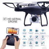 RC Drone with 720P HD Adjustable Camera Live Video FPV for Adults and Beginners 40mins Flight Time Drone Quadcopter,APP Controlled Altitude Hold/Long Flight Time Helicopter Toy Bonus Battery (Black)