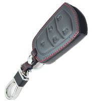 Rpkey Leather Keyless Entry Remote Control Key Fob Cover Case protector for 2014 2015 2016 Cadillac ATS 2014 2015 Cadillac CTS 2016 XTS HYQ2AB 13598507