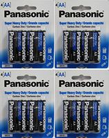 16 Panasonic Super Heavy Duty AA Batteries (4 x 4 Batteries)