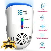 TBI Pro Ultrasonic Pest Repeller Wall Plug-in - Electromagnetic and Ionic Indoor Repellent Anti Mouse, Rats, Roach, Ants, Mosquito, Cockroach Control - Safe and Quiet Electronic Device - 2000 Sq.ft