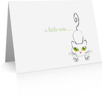Cat Foldover Note Cards (24 Foldover Cards and Envelopes)