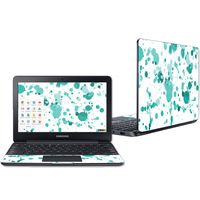 Mightyskins Skin Compatible with Samsung Chromebook 3 11.6" - Teal Splatter | Protective, Durable, and Unique Vinyl Decal Wrap Cover | Easy to Apply, Remove, and Change Styles | Made in The USA