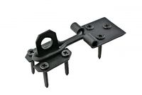 Door Hasp Lock Black Wrought Iron Wire 3" | Renovator's Supply