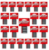 Eveready C2 & AAA Batteries Super Heavy Duty Carbon Zinc Carded (912-Pack of 4AAA= 3648 Batteries)