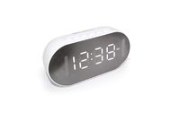 Emerson Dual Alarm Clock with Bluetooth Speaker, FM Radio, Phone Rest, Temperature Sensor and Night Light ER100206