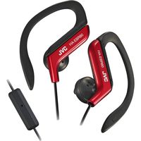 JVC Stereo In-Ear Lightweight Water-Resistant Active Sport Headphones with Mic/Remote for iPhone and iPod (Red)
