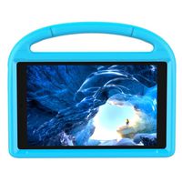 Kids Case for Amazon All-New Fire HD 10 Tablet 10.1inch 2019, JKRED Safe EVA Thick Foam Hand-Held Kickstand Heavy Duty Shock-Proof Shell Protective Case Cover (Blue)