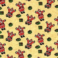 240 Sheets Printed Tissue Paper - Sliding Santas Print