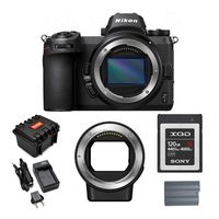 Nikon Z7 Mirrorless Digital Camera (Body Only) + Mount Adapter + 120GB XQD Card + Accessory Kit