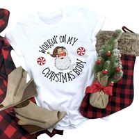 Winsummer Christmas Movie T-Shirt Women Christmas Shirt Funny Cute Graphic T-Shirt Short Sleeve Tees Tops T Shirt