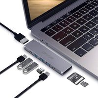 Cofuture-USB-C-HUB-Adapter,8-in-1 Docking Station with Thunderbolt 3,USB-C Data Port,4K HDMI,3 USB 3.0 and SD/TF Card Reader,Type C Hub Compatible with MacBook Air 2019,MacBook Pro 2019/2018/2017/2016