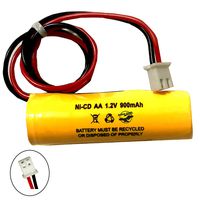 AA900mAh 1.2V Unitech BST DAA900BT AA Ni-CD 900mAh Exit Sign Emergency Light Batteryhawk, LLC Fire Exit Battery
