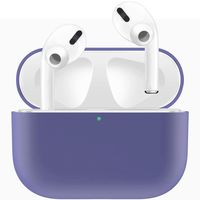 ADWLOF Compatible for AirPods Pro Case, Wireless Charging Supporting, Shockproof Protective Silicone Cover Skin for AirPods Pro Charging Case Series 3,Light Purple