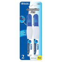 BAZIC 9 ml Metal Tip Correction Pen (2/Pack)