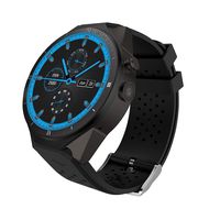 King Wear KW88 3G WiFi Smart Watch Cell Phone All-in-One Bluetooth Android SIM Card with GPS,Camera,Heart Rate Monitor,Google map (Black/Tarnish PRO)
