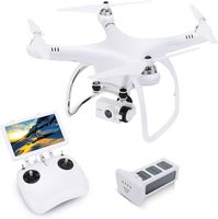UPAIR One Drone 2.7K with 7 inch Screen, Quadcopter Drone with Camera, 5.8G FPV Monitor Transmit Live Video, Altitude Hold/Headless Mode/GPS Position Hold/One Key Return, Drone for Beginners