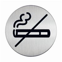 Durable No Smoking Pictogram Sign Stainless Steel Ref 4911-23