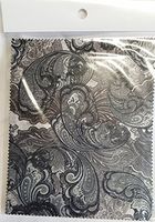 Melbert Microfiber Cleaning Cloth, Made in The USA, Black Paisley