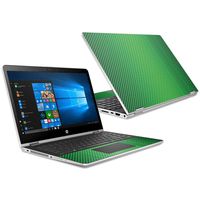 MightySkins Skin Compatible With HP Pavilion x360 15.6" (2018) - Lime Carbon Fiber | Protective, Durable, and Unique Vinyl Decal wrap cover | Easy To Apply, Remove, and Change Styles | Made in the USA
