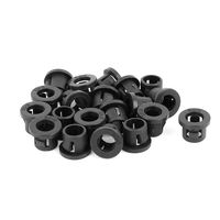 uxcell 20pcs 8mm Mounted Dia Snap in Cable Hose Bushing Grommet Protector