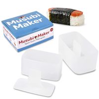2 Pack Musubi Maker Press - BPA Free, Non-Stick & Non-Toxic Sushi Making Kit - Spam Musubi Mold - Make Your Own Professional Sushi at Home - Hawaiian Spam Musubi, Kimbab, Onigiri, Restaurant Quality