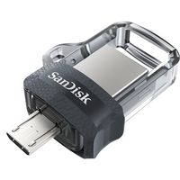 SanDisk 128GB Ultra Dual USB 3.0 and Micro USB Flash Drive, Up to 150MB/s Read Speed