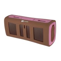 Proxelle Surge Blast Portable Rugged Waterproof Wireless Bluetooth Stereo Speaker with 3.5mm AUX Input, Handsfree Calling with Mic and Backpack Clip, Pink