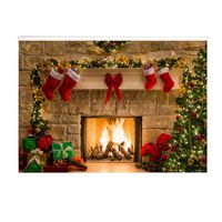 Kaimu Portable Print Christmas Style Collapsible Photography Background For Shooting Party Games & Activities