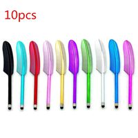 AThumb 10pcs Universal Capacitive Stylus Pen Touchscreen Pen Feather Designed for Touch Screens iPhone iPad, iPod, Samsung Galaxy