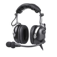Aviation Headset ANR with Active Noise Reduction, MP3 Input for Music, GA Dual Plug and Flight Bag