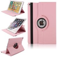 iPad Pro 12.9 Inch 2017 Cover Case,TechCode 360 Degrees Rotating Magnetic PU Leather with Stand Smart Case Cover for Apple iPad Pro 12.9 Inch 2017 2nd Generation(iPad Pro 12.9 2017, Pink)