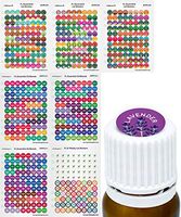 Young Living Illustrated Essential Oil Labels - Hand Drawn Essential Oil Stickers Great Roller Bottle Labels - YL Essential Oil Singles and Blends - 7 Sheets 616 Stickers By Got Oil Supplies