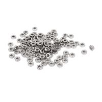 uxcell Metric M2.5 Thread Hex Nuts 304 Stainless Steel Fastener DIN934 100pcs