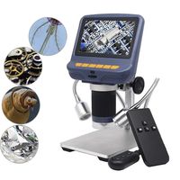 Andonstar 4.3 Inch 1080P LCD Digital USB Microscope with 10X-220X Magnification Zoom, 8 LED Adjustable Light, Camera Video Recorder for Phone Repair Soldering Tool Jewelry Appraisal Biologic Use