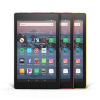 Fire HD 8 3-Pack, 16GB - Includes Special Offers (Black/Punch Red/Canary Yellow)