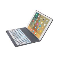 Wireless Bluetooth 7 Color Keyboard Case,Businda Keyboard Case Stand Folio Backlit Light Colorful Keyboard Case With Executive Multi Function Case for iPad Air